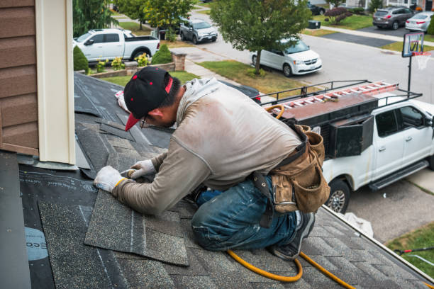 Professional Roofing technician working in Maywood, NJ